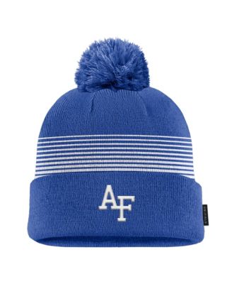 Nike Men's Royal Air Force Falcons 2026 On-Field Peak Cuffed Knit Hat with Pom