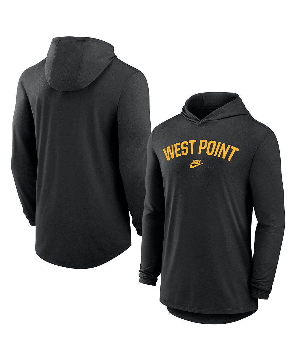 Nike Men's Black Army Black Knights 2026 West Point Classic Collection Dri-FIT Hooded Long Sleeve T-Shirt