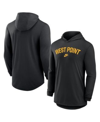 Nike Men's Black Army Black Knights 2026 West Point Classic Collection Dri-FIT Hooded Long Sleeve T-Shirt
