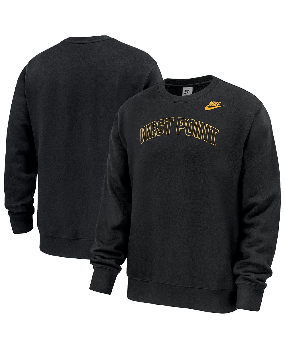 Мужской флисовый свитшот Nike Black Army Black Knights 2026 West Point Classic Collection Club
