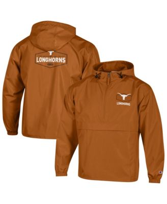 Мужская складная куртка Champion Texas Orange Texas Longhorns Delay Packable Half-Zip