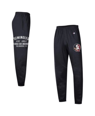 Мужские спортивные брюки Champion Black Florida State Seminoles Powerblend Banded Fleece