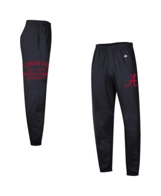 Мужские спортивные брюки Champion Alabama Crimson Tide Powerblend Banded Fleece Black