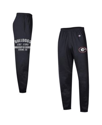 Мужские флисовые спортивные штаны Champion Black Georgia Bulldogs Powerblend Banded