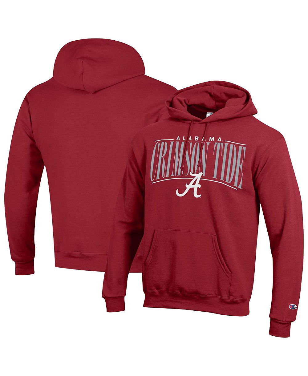 Мужское худи Champion Power Blend в малиновом цвете Alabama Crimson Tide Team Pride