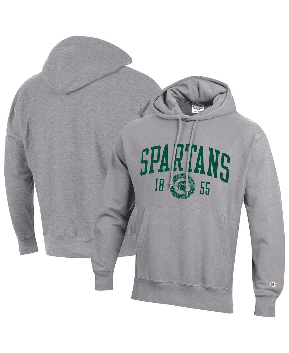 Мужское худи Champion Michigan State Spartans Reverse Weave Heather Gray