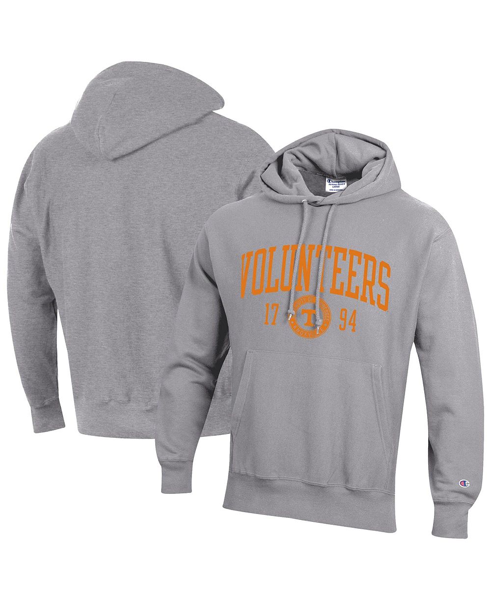 Мужская толстовка Champion Heather Gray Tennessee Volunteers Established Reverse Weave Hoodie