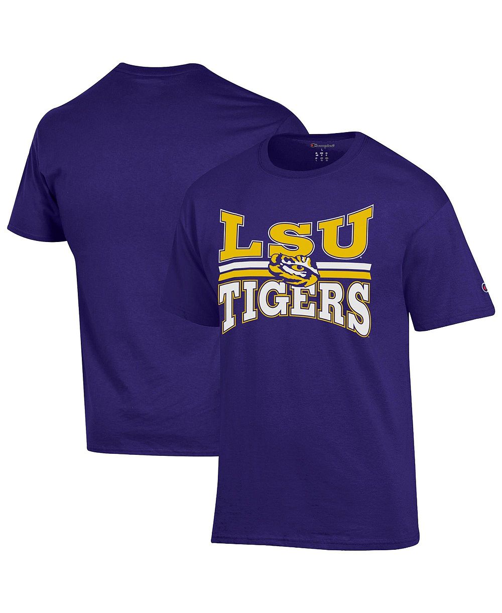 Мужская футболка Champion Purple LSU Tigers Team Zoom