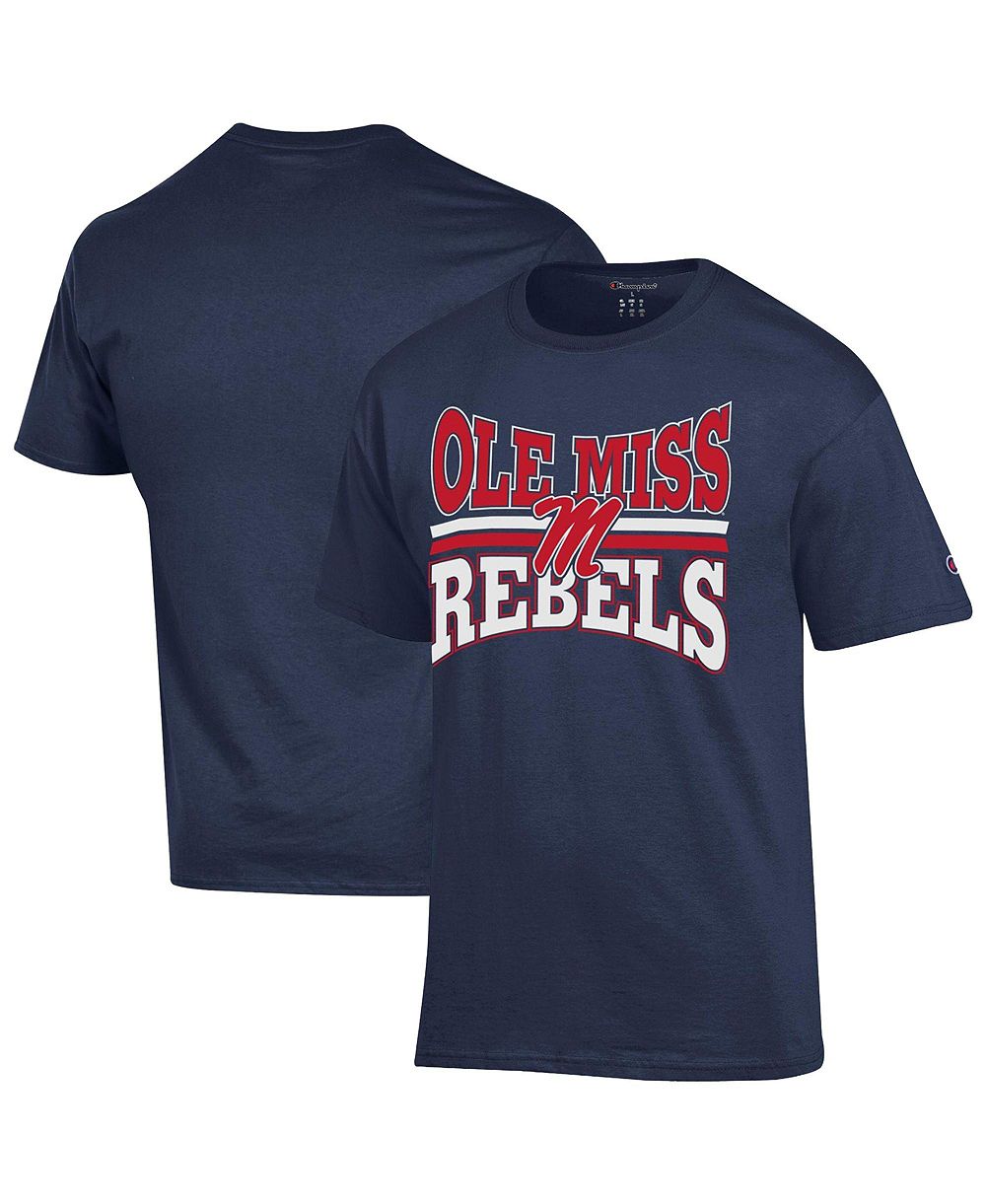 Мужская футболка Champion Navy Ole Miss Rebels Team Zoom T-Shirt