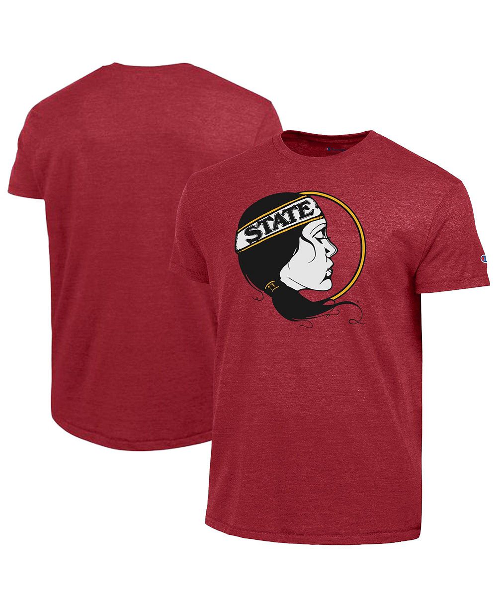Мужская футболка Champion Garnet Florida State Seminoles Vintage Triumph Tri-Blend