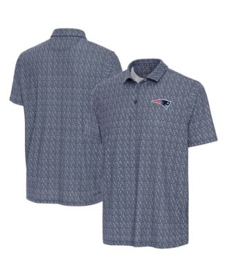 Antigua Men's Navy New England Patriots Botanic Polo Shirt