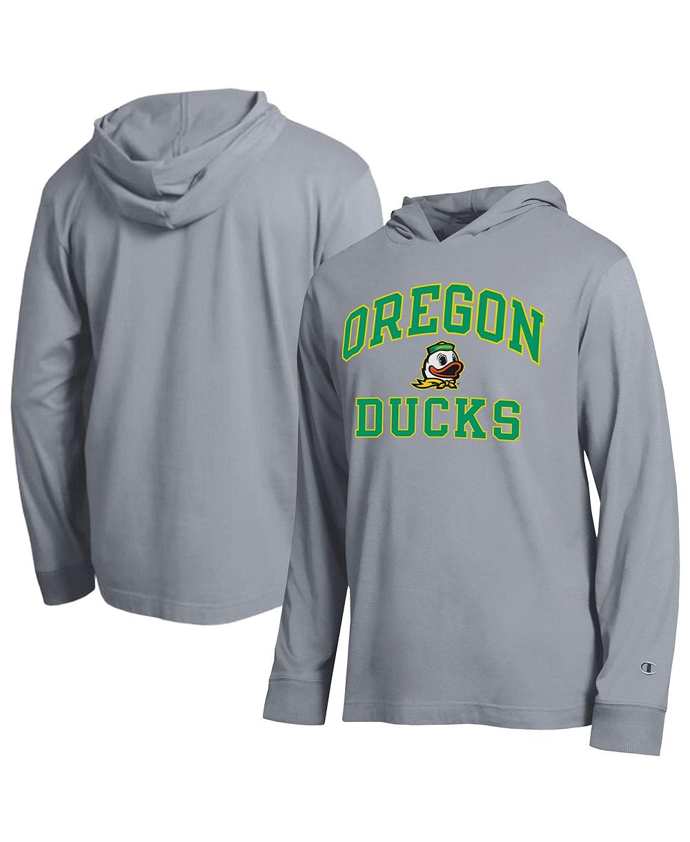 Мужская толстовка Champion Heather Gray Oregon Ducks High Motor All-Star Long sleeves Hooded