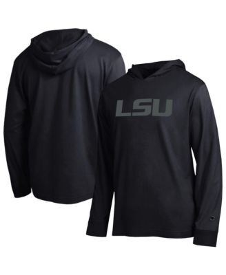 Champion Мужская футболка Nike Black LSU Tigers Tonal All-Star Long sleeves Hooded T-Shirt