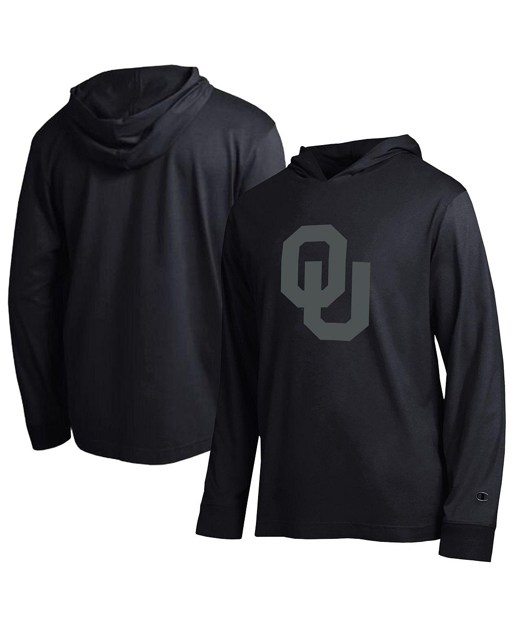 Мужская футболка Champion Black Oklahoma Sooners Tonal All-Star Long sleeves Hooded
