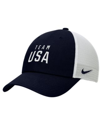 Мужская регулируемая кепка Nike Navy Team USA Club для мальчиков старшего школьного возраста