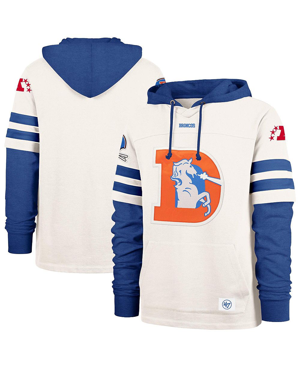 Мужское худи '47 Brand Denver Broncos Split Zone Cornerback Duo Lacer Cream