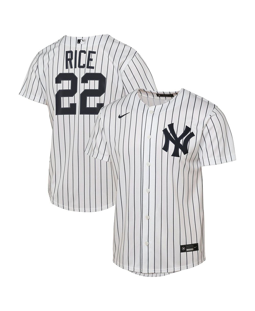 Детская реплика джерси Nike New York Yankees, белый цвет, Биг Бойс и Девочки, Бен Райс