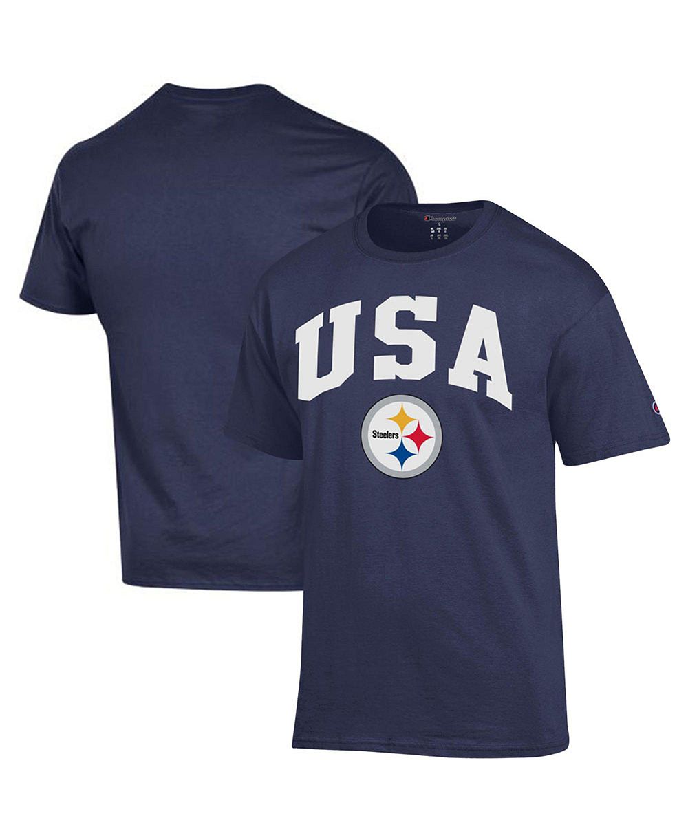 Мужская футболка Champion Pittsburgh Steelers Americana в цвете Navy