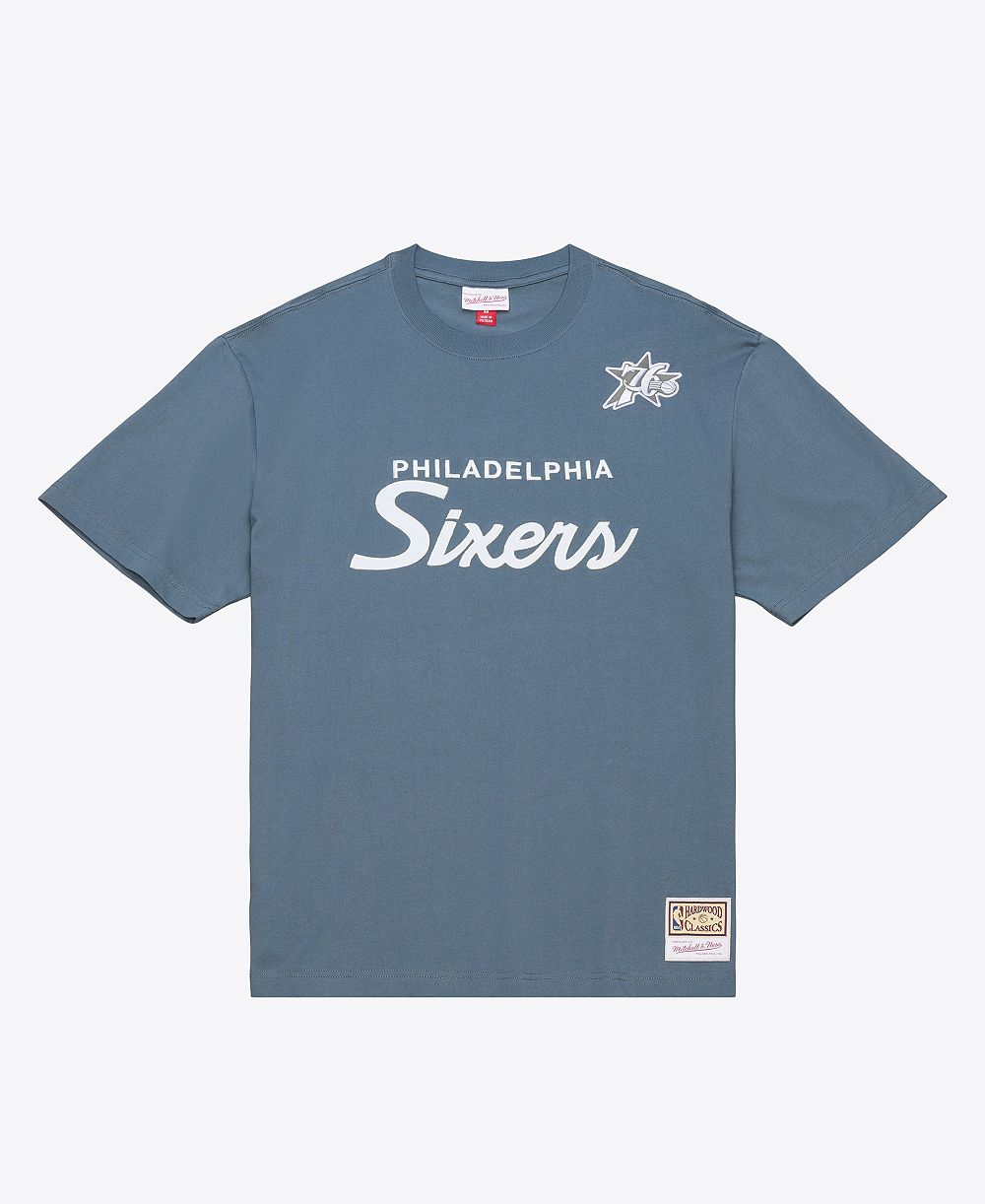 Мужская футболка Mitchell & Ness Philadelphia 76ers Thunderstorm Short Sleeve