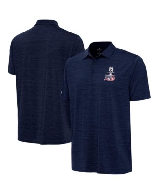 Antigua Men's Heather Navy New York Yankees Celebrating America's 250th Layout Polo Shirt