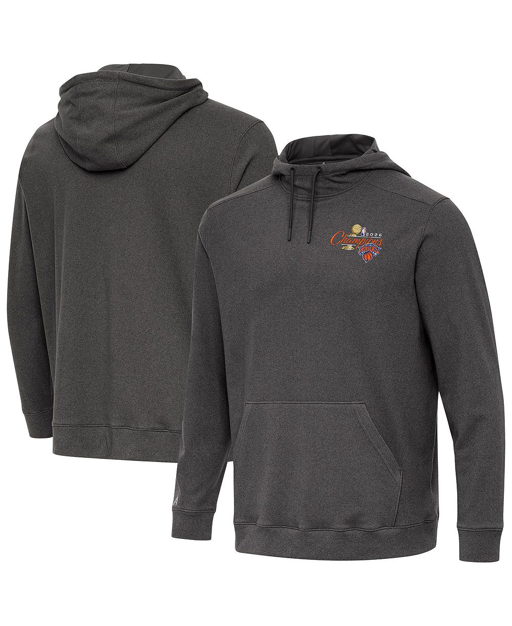 Antigua Men's Black New York Knicks 2026 NBA Finals Champions Official Cloud Hoodie