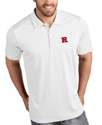 Antigua Men's White Rutgers Scarlet Knights Tribute Polo Shirt