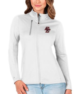 Antigua Женская куртка Full-Zip White/Silver Boston College Eagles Generation