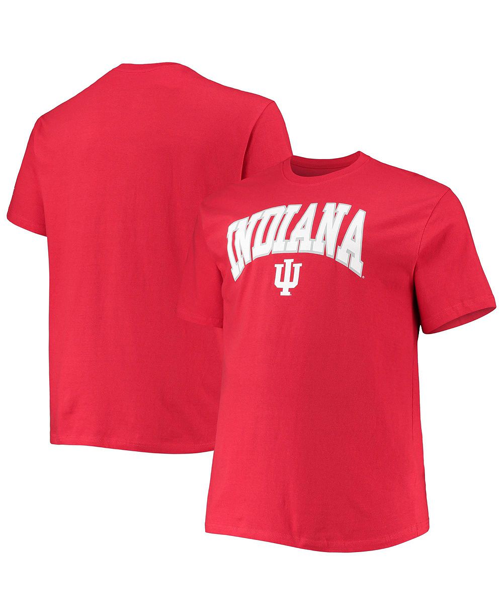 Мужская футболка Champion Crimson Indiana Hoosiers Big Tall Arch Over Wordmark