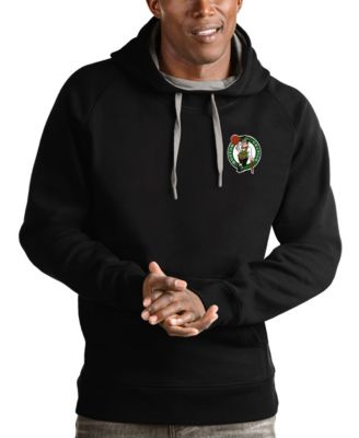 Мужское худи Antigua Boston Celtics Victory с застежкой-молнией на четверть, черное