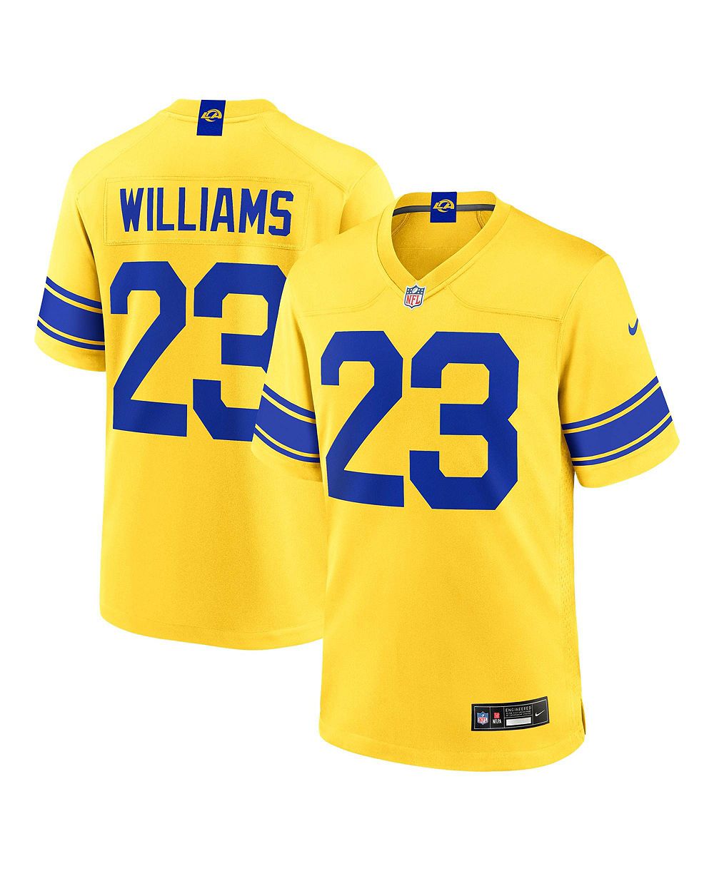Мужская джерси Nike Kyren Williams Los Angeles Rams Classic Sol Game Jersey