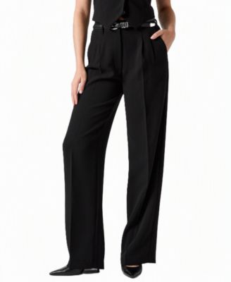 Женские брюки GUESS Women's Theoline Perfect Pant Wide-Leg High-Rise
