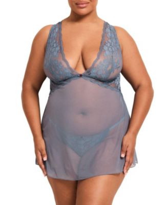 Adore Me Plus Size Nedda Babydoll нижнее белье