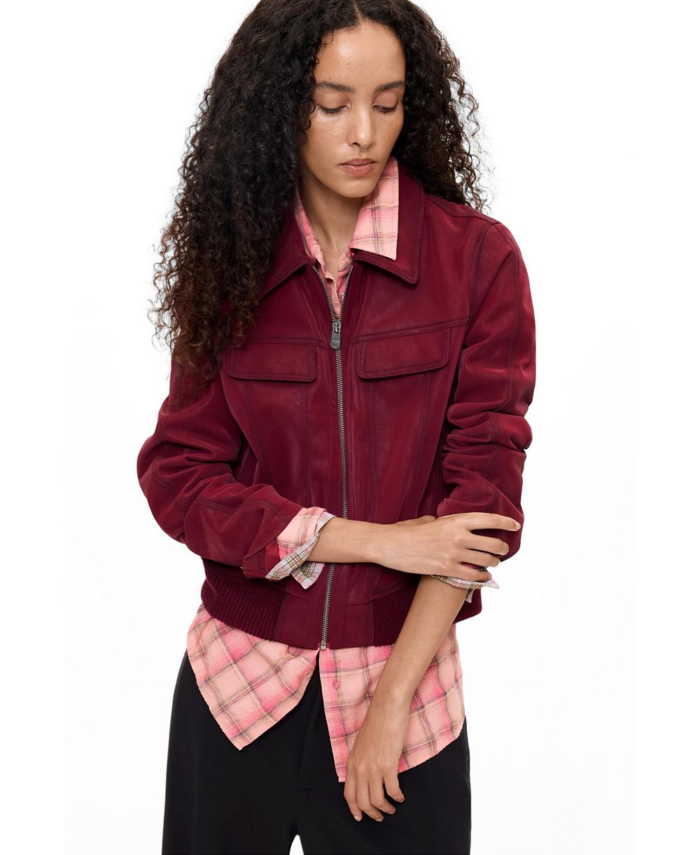 Desigual Women's Polyurethane Bomber Jacket