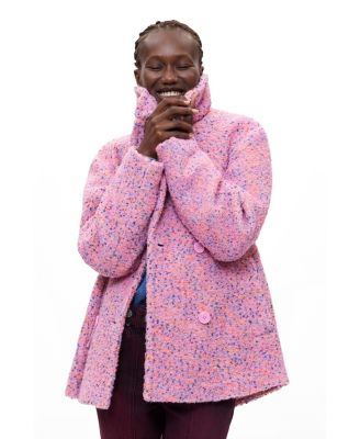Desigual Women's Short Coat Buttons