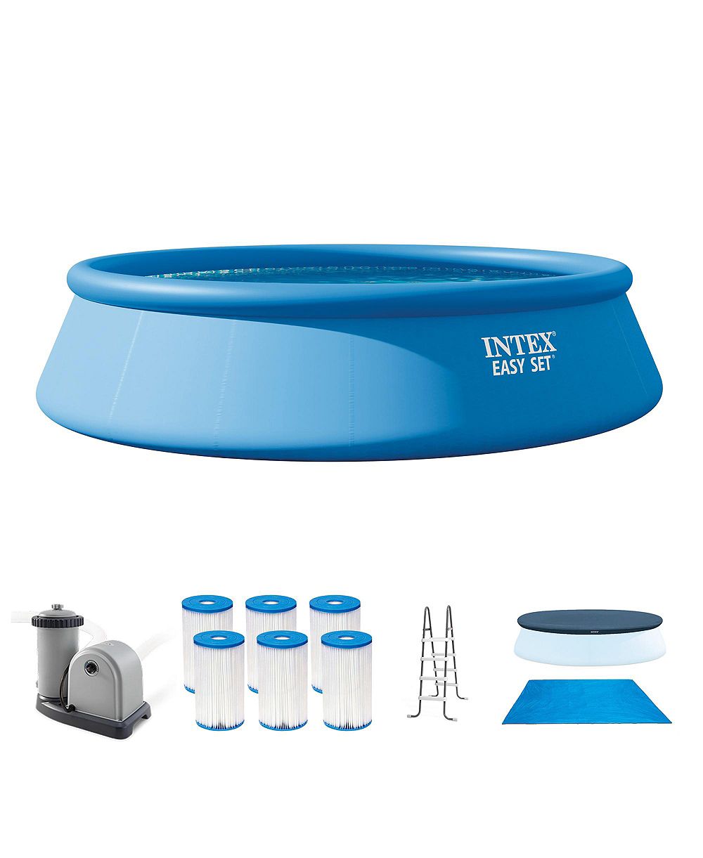 Intex 18' x 48" Inflatable Above Ground Pool Set with Filter Cartridges (6 Pack)