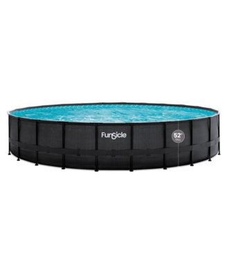 Наземный бассейн Funsicle Oasis Designer Outdoor, Dark Chevron Rattan