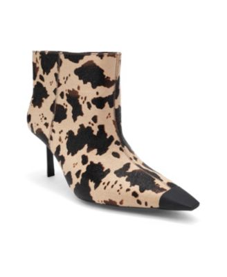 Beige print faux leather