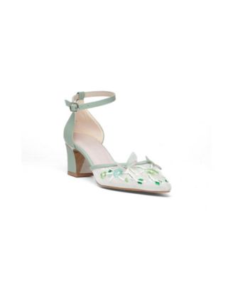 Prologue Shoes женские туфли на блочном каблуке с острым носком