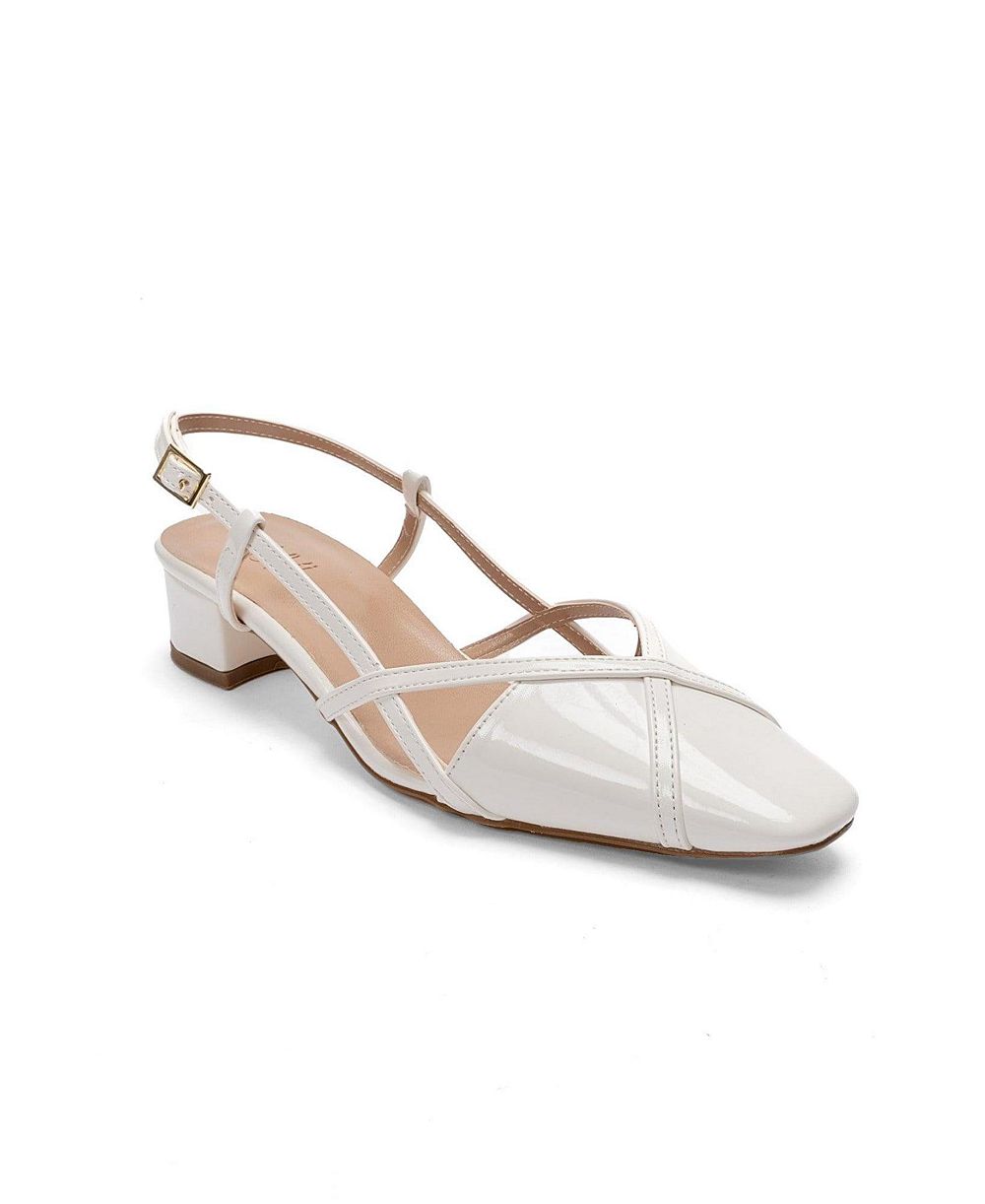 Prologue Shoes Women's Olena Block Heel Slingback Pump
