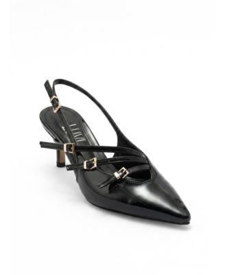 Prologue Shoes Женские Magra туфли-лодочки с открытым задником и острым носком