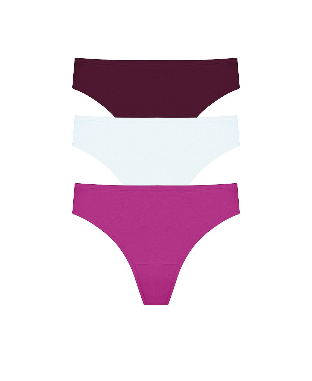 Женские хлопковые трусики Natori Bliss Bare 3-Pack