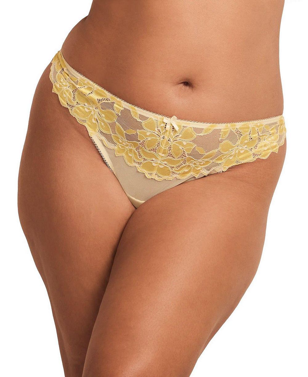 Adore Me Plus Size Mellody Floral-Lace Thong
