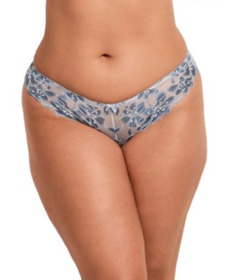 Adore Me Plus Size Mellody кружевные трусики с цветочным принтом, бразильского кроя