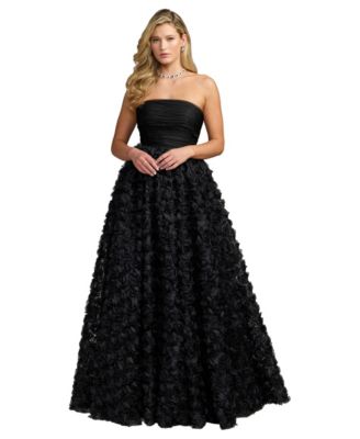 Mac Duggal Women's Strapless 3D-Rosette Ball Gown Dress