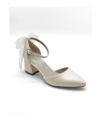 Forever and Always Shoes Женские свадебные босоножки Rosavelle с острым носком и устойчивым каблуком