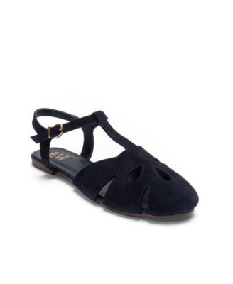 Navy suede