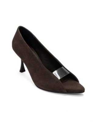 Brown suede