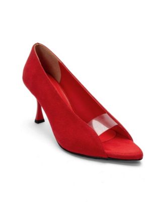 Red suede