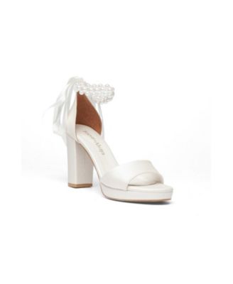 Prologue Shoes Женские свадебные босоножки Tiara на блочном каблуке
