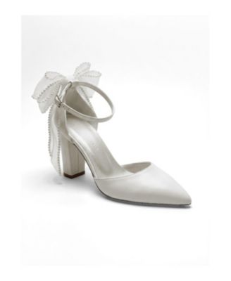 Женские свадебные босоножки Forever and Always Shoes Elvienne с острым носком и устойчивым каблуком